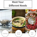 Newness Soup Ladle, [Rustproof, Heat Resistance, Integral Forming] Resilient 304 Stainless Steel Soup Spoon with Vacuum Ergonomic Round Handle, Cooking Spoon for Kitchen, 13.7 Inches