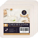 Precut Cheesecloth, 15 x 15'' 4 Pack, Grade 100, Ultra Fine Cheese Cloth for Straining & Cooking, 100% Unbleached Cotton Muslin Cloth for Making Cheese Search by: Search on ebay Search on Walmart