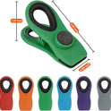 TACGEA Chip Clips, Magnetic Bag Clips with Air Tight Seal for Food Storage, 12 Pieces, Multicolor