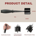 Meat Chopper, Hamburger Grinder, Premium Heat Resistant Smasher for Ground Beef, Burger Grinder Nylon Potato Mix Tool, Meat & Poultry Tenderizers-Black