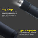 HOTO Electric Screwdriver Kit, Upgraded 1/4'' Hex 25 Bits, Magnetic Lid, Rechargeable Cordless Screwdriver, 3 Torque Settings, 1500mAh Battery, LED Light, Ideal for Assembling Furniture, Home