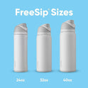 Owala FreeSip Insulated Stainless Steel Water Bottle with Straw, BPA-Free Sports Water Bottle, Great for Travel, 24 Oz, Denim