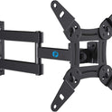 Pipishell Full Motion TV Wall Mount for Echo Show 21/15 and 13-42 Inch Flat Curved Screen TVs & Monitors, Max VESA 200x200mm up to 44lbs, TV Mount Wall Bracket with Rotation Swivel Tilt Extension