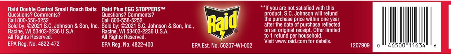 Raid Roach Killer Baits, Plus Egg Stoppers, 12 count