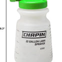 Chapin G390 Hose End Sprayer for Water Soluble Materials, 20 Gallon, 32 Ounce Tank, Finger Control and Backflow Prevention, for Spraying Lawns, Weeds, Insects, Fertilizers, Translucent White