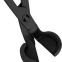 CHEFBEE Candle Wick Trimmer, Polished Stainless Steel Wick Clipper Cutter, Scissors, Reaches Deep Into Candles to Cut Spent Cord, Allow Cleaner Burn and Prevent Soot Buildup (Black)