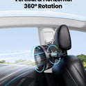 Gaiatop Mini Portable Stroller Fan, Battery Operated Small Clip on, Detachable 3 Speed Rechargeable, 360° Rotate Flexible Tripod Better Cooling for Car Seat Crib Treadmill Travel Black
