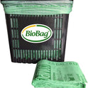 2.6 Gallon Compostable Food Scrap Bags by BioBag, 100 Count, BPI Certified, Meets ASTM D6400 Standards, Made in USA, Kitchen Counter Bin Liners