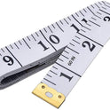 GDMINLO Soft Tape Measure Double Scale Body Sewing Flexible Tailor Craft Vinyl Ruler for Weight Loss Medical Body Measurement, Has Centimetre Scale on Reverse Side 60-inch（White）