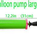 Balloon Pump Handheld Two-Way Dual Action - Hand Blower Air Pumper for Balloons - Ballon Inflator Pumping - Manual Baloon Inflators Machine (Green 1 Piece)