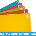 5 Pieces Flexible Cutting Boards, BPA Free Plastic Cutting Boards for Kitchen, Non Slip Cutting Mat for Meat and Vegetables, Thanksgiving