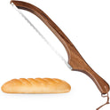 Bread Knife for Homemade Bread,Sourdough bread knife,15.7" Bread slicer for Homemade Bread, Baguettes and More Cuts Thin,Bow Design Easy to Cutting Even Slices