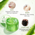 Aloderma Organic 96% Aloe Vera Gel – Hydrating Face, Body & After-Sun Care, 7oz