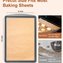 Unbleached Parchment Paper Baking Sheets, 9x13IN Precut Non-Stick Parchment Paper for Baking, Grilling, Air Fryer, Steaming-70 Sheets Unbleached Parchment Sheets for Bread Cup Cake Cookie And More