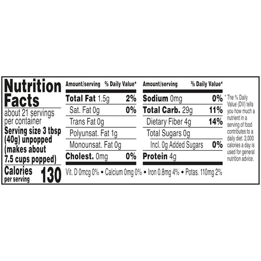 Orville Redenbacher's Gourmet Popcorn Kernels, Original Yellow, 4g Fiber Per Serving, 30 oz.