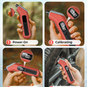 ETENWOLF T300 Digital Tire Pressure Gauge 3-200 PSI, Industrial Tire Gauge Calibrated to ANSI B40.7 Grade 2A(Plus-Minus 0.5%), Replaceable AAA Batteries (Vivid Orange)