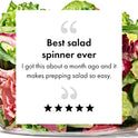 OXO Good Grips Salad Spinner | Lettuce Spinner | Fruit Washer | Fruit Washing Bowl with Strainer | Vegetable Cleaner | Salad Cleaner | Lettuce Washer | 6.22 Quart Capacity