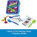 PlayMonster Spoons in a Case, Card Games for Kids - Spoons Game, Fun Family Games for Kids and Adults, Game Night, Travel Games, 3-6 Players, Ages 7+