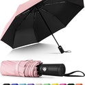 Seniny Windproof Travel Umbrella, Automatic Umbrellas for Rain, Portable & Compact Umbrellas for Backpack, Strong UV for Protection, Folding Small Sun Umbrella for Car, Walking