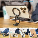 Magnetic Phone Ring Holder with Magsafe, Double Adjustable Gym Finger Ring Grip, Removable Phone Grip, for iPhone, iPad and Smartphones, Compatible with Magnetic Car Mount (Colorful)