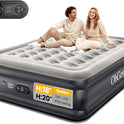 Air Mattress Queen with Built in Pump, Inflatable Mattress Blow Up Mattress 18 Raised Comfort,Upgraded Surface Portable Bed, Air Bed for Home, Guest, Camping, Colchone Inflable, 650 lbs