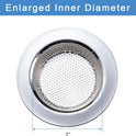 2 Pcs Sink Strainer for Most Kitchen Sink Drain Basket, Upgraded Double-Layer Safe Design Kitchen Sink Strainer (Outer Diameter 4.5 Inch)
