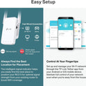 TP-Link AC1200 WiFi Extender, 2023 Engadget Best Budget Pick, 1.2Gbps Signal Booster for Home, Dual Band 5GHz/2.4GHz, Covers Up to 1500 Sq.ft and 30 Devices,Support Onemesh, One Ethernet Port (RE315)