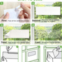 50 Pack Window Fly Trap, Fruit Fly Traps for Indoors, Fly Paper Sticky Strips, Fly Traps for Indoors Clear