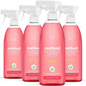 Method All-Purpose Cleaner Spray, Pink Grapefruit, Plant-Based and Biodegradable Formula Perfect for Most Counters, Tiles and More, 28 Fl Oz, (Pack of 4)