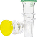 YZC Lemon Squeezer – 2-Pack Lemon-Juicer – BPA-Free Plastic Lime Juicer– Compact Juice Extractor Citrus Press with Lid – Squeeze Lime for Cocktails, Drinks
