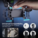 MAGIC JOHN Car Phone Holder, Ultra-Durable Mteal Phone Holders for Your Car, 360° Rotation Cell Phone Car Mount for Windshield, Suction Cup Car Phone Mount for iPhone Samsung All Smartphone
