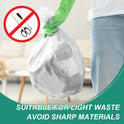 Magesh 4 Gallon Trash Bag Strong, Leakage-Free, Small Garbage Bags Unscented Thick for Bathroom, Office, Kitchen Small Trash Can, 15L, 105 Bags, Clear
