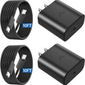 45W USB C Super Fast Charger, Type C Charger Fast Charging Android Phone Charger Block with 10FT Type C Charging Cable for Samsung Galaxy S25/S25 Ultra/S25+/S24 Ultra/S24/S24+/S23/S23 Ultra/S22 Ultra