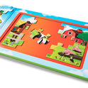 Melissa & Doug Take-Along Magnetic Jigsaw Puzzle Set – On the Farm (2 x 15 Piece) Travel Activity Toy for Preschoolers and Kids Ages 3+ - FSC Certified