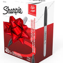 Sharpie Permanent Markers, Fine Point, Black, 40 Count - Quick Drying, Bulk Set for Classroom, Poster Boards, Office, Home, Teacher Supplies