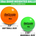 GoSports Weighted Training Balls - Choose Baseball or Softball - Hitting & Pitching Training for All Skill Levels - Improve Power and Mechanics
