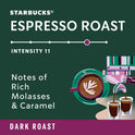 Starbucks by Nespresso Original Line Dark Roast Espresso, 50-count Espresso Pods