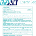 Epsoak Epsom Salt 19 lb. Magnesium Sulfate USP, Resealable Epsom Salt Bulk Bags Unscented, Made in The USA, Cruelty-Free Certified