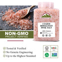 Himalayan Chef Pink Himalayan Salt Coarse Grain, 5 lbs Plastic Jar - Pure, Natural, Kosher, Mineral-Rich, Ideal for Grinder Refills, Cooking, Seasoning
