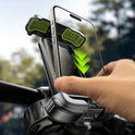 LISEN Bike Phone Holder, Super Easy Install Ultra Stable Motorcycle Phone Mount, Bicycle Handlebar Holder Mount for Adults Kids, Bike Bicycle Ebike Gear Accessories, for iPhone Samsung Google Pixel