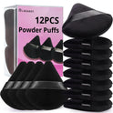 BEAKEY 12pcs Triangle Powder Puffs for Loose Powder & Foundation Makeup