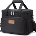 Lifewit Medium Lunch Bag Insulated Lunch Box Soft Cooler Cooling Tote for Adult Men Women, Black 12-Can (9L)