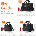 Lifewit Medium Lunch Bag Insulated Lunch Box Soft Cooler Cooling Tote for Adult Men Women, Black 12-Can (9L)