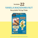 Kauai Coffee K-Cup Pods for Keurig Brewers – Arabica Coffee, 10% Hawaiian – Medium Roast, Vanilla Beans with Toasted Macabamia Nuts – Vanilla Macadamia Nut, 1 Pack of 22 Single Serve K-Cups