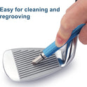 Bulex Golf Club Groove Sharpener, Re-Grooving Tool and Cleaner for Wedges & Irons - Generate Optimal Backspin - Suitable for U & V-Grooves