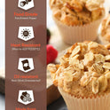 Non-stick 200pcs Standard Cupcake Liners for Baking, Natural, Food-grade Cupcake Wrapper, Greaseproof Parchment Muffin Liners