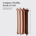 Kitsch Satin Hair Curlers, Heatless Curling Rod - Jumbo Flexi Rod, Heatless Hair Curler - Hair Curlers to Sleep In - No Heat Overnight Curls - For All Hair Types and Texture - 4pcs Rosewood