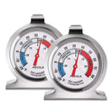 2 Pack Refrigerator Thermometer, 30-30°C/20-80°F, Classic Fridge Thermometer Large Dial with Red Indicator Thermometer for Freezer Refrigerator Cooler