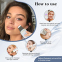 GUGUG Skin Scrubber Face Spatula Skin Spatula Pore Cleaner Blackhead Remover Tools for Facial Deep Cleansing-4 Modes -White