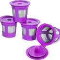 Perfect Pod 1-Stream Cafe Save Reusable K Cup Pod Coffee Filters - Refillable Coffee Pod Capsules with Built-In, Integrated Mesh Strainer for use with Keurig & Select Single Cup Coffee Makers, 4-Pack